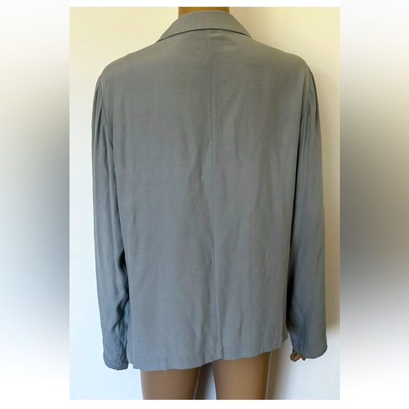 Regatta Women Soft Shell Blazer Jacket Grey Light Blue Size 12 M Business Career - Picture 5 of 10